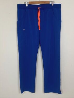 Figs Technical Collection Blue Scrub Pants Lightweight Stretchy Sz XL Tall